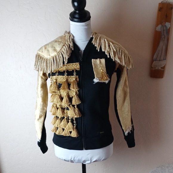 Hard Rock Cafe Jackets & Blazers - Rare Hard Rock Cafe Black And Gold Military Jacket